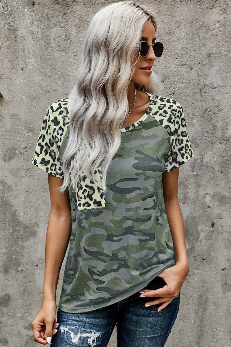 Leopard Pocket Camo T-Shirt