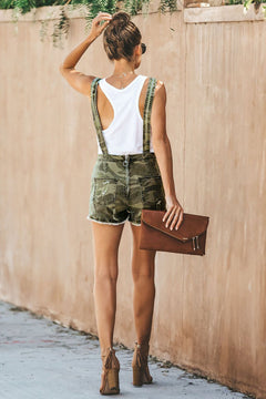 Camo Overall Shorts