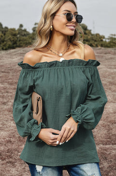 Off-The-Shoulder Ruffle Top