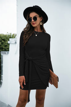 Knotted Ruched Dress