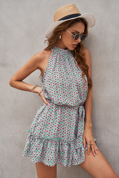 Floral Halter Dress