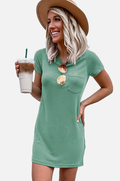 Pocketed T-Shirt Dress