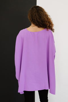 ODDI Wanderer Full Size Run Embroidered Poncho Top