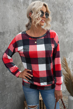 Buffalo Check Drop Shoulder Pullover