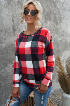 Buffalo Check Drop Shoulder Pullover