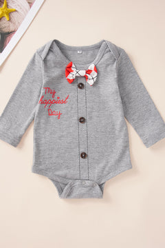 Baby Argyle Bowtie Bodysuit and Pants Set