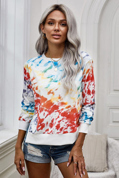 Tie-Dye High Low Sweatshirt