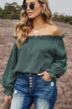 Off-The-Shoulder Ruffle Top