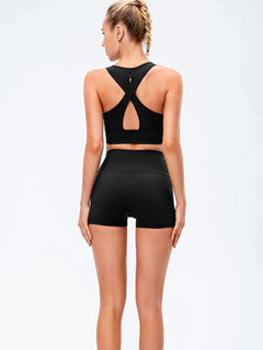 Cutout Crisscross Sports Bra