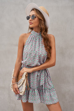 Floral Halter Dress