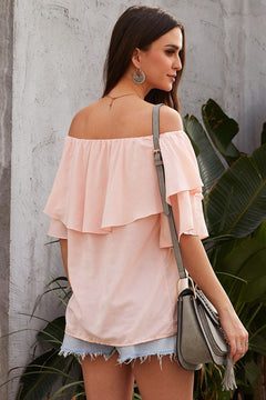 Off Shoulder Frilled Top