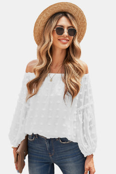 Off Shoulder Flare Sleeve Top