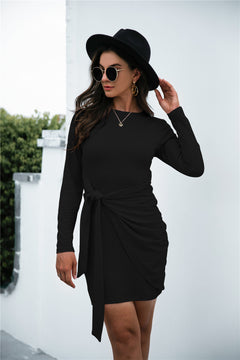 Knotted Ruched Dress