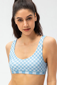 Checkered Sports Bra