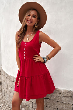 Tiered Ruffled Dress