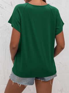 Cutout Round Neck T-Shirt