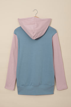 Color block Half Zip Hoodie