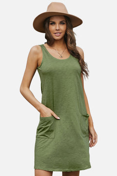 Sleeveless Casual Swing Dress