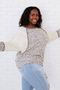 Jodifl Bestie Full Size Run Leopard Baseball Tee