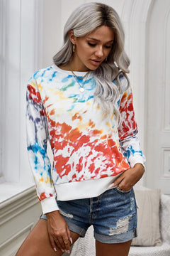 Tie-Dye High Low Sweatshirt