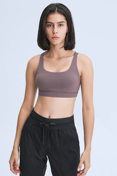 Strappy Back Crisscross Sports Bra